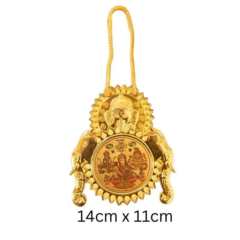 Diwali Decoration Wall Hanging Small Set of 2 T15 - 14cmx11cm-Global Food Hub