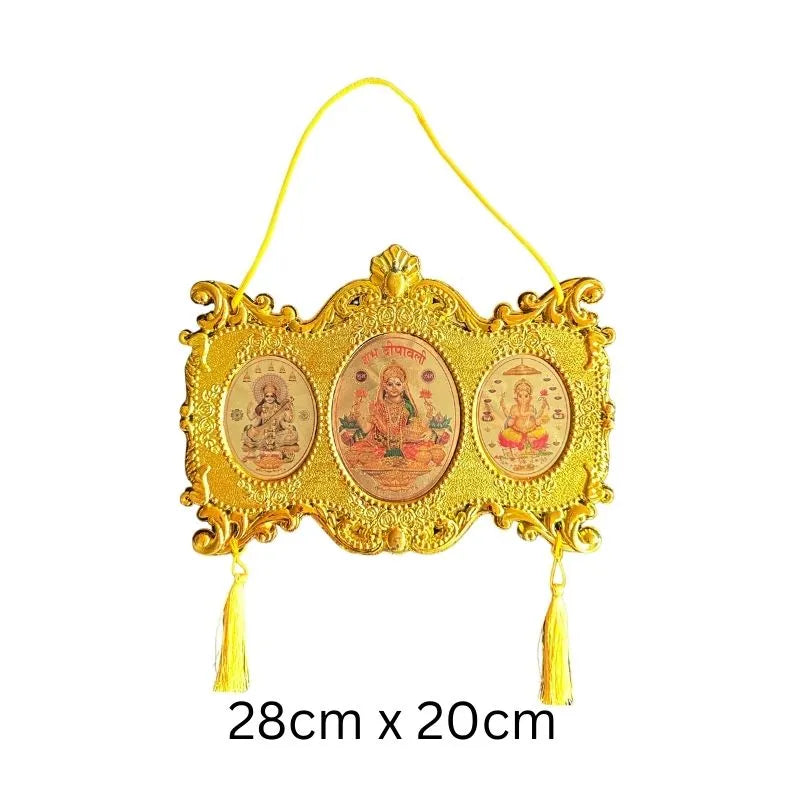 Diwali Decoration Wall Hanging T-12 28cm x 20cm-Global Food Hub