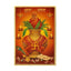 Diwali Kalash Pooja Gold Foil Poster - 21cm x 30cm-Global Food Hub