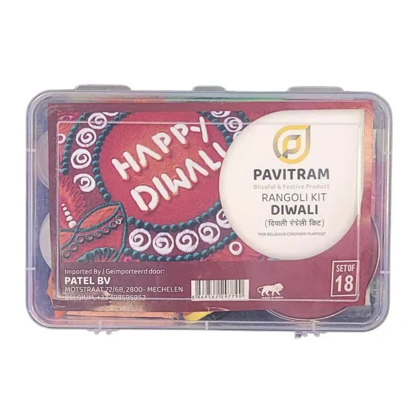 Diwali Rangoli Making Kit With Design Accessories-Global Food Hub