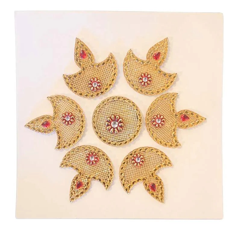 Diya Rangoli Stickers-Global Food Hub