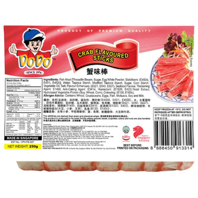 Dodo Frozen Crab Sticks - 250g-Global Food Hub