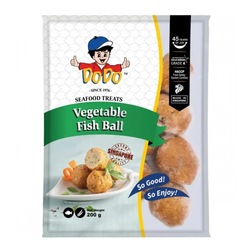 Dodo Frozen Vegetable Fish Balls - 200g-Global Food Hub