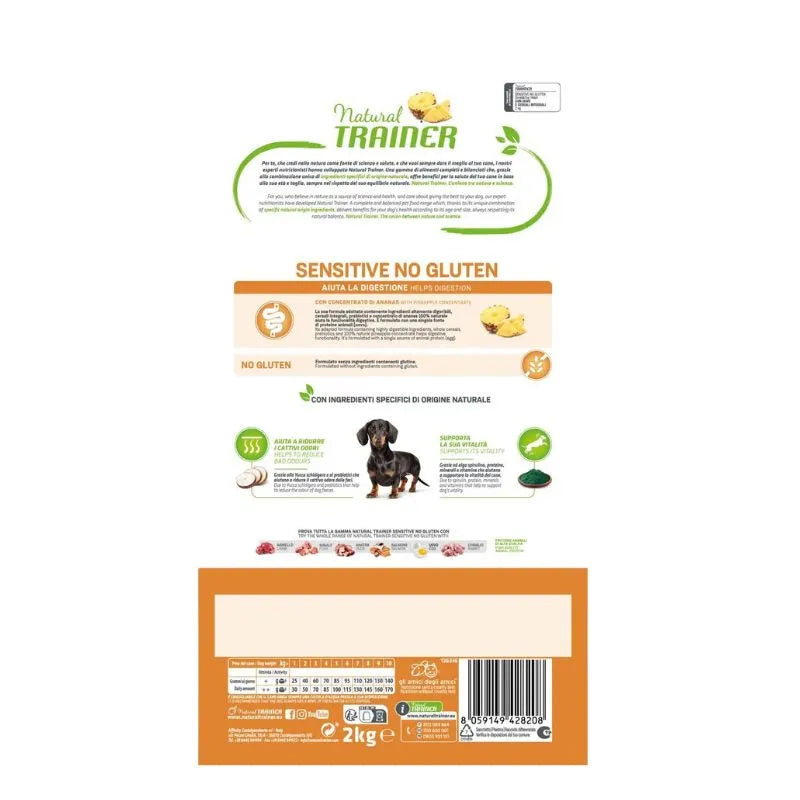 Dog Food - Natural Trainer Sensitive Dog Food No Gluten - 2kg Pack-Global Food Hub