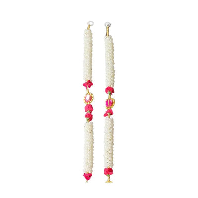 Door Hangings For Home Decore-Set of 2 - Pink and White-Global Food Hub