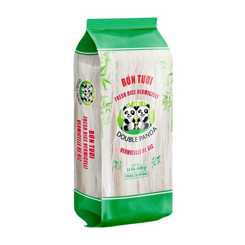 Double Panda Rice Vermicelli Bun Tuoi (Green) - 400g-Global Food Hub