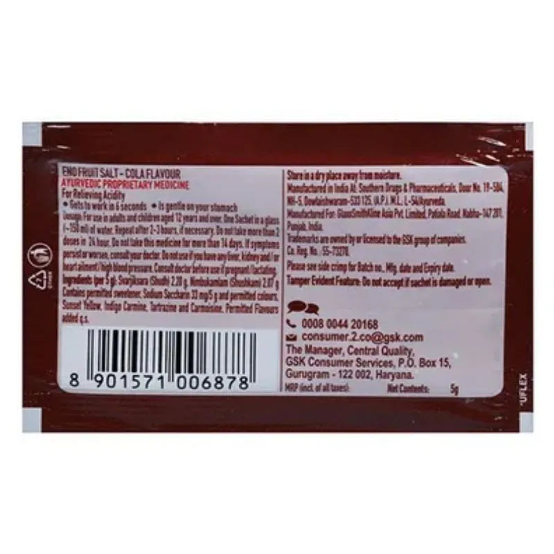 ENO Fruit Salt Cola - 5g-Global Food Hub