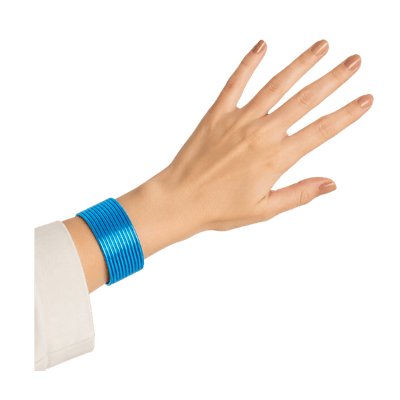 Elena Adults Bangles Set of 24 - Aqua Blue - Size 2.80-Global Food Hub