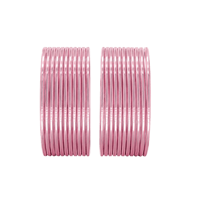 Elena Adults Bangles Set of 24 - Baby Pink - Size 2.40-Global Food Hub