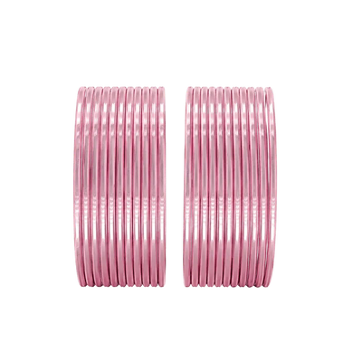 Elena Adults Bangles Set of 24 - Baby Pink - Size 2.8-Global Food Hub