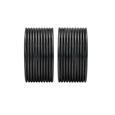 Elena Adults Bangles Set of 24 - Black - Size 2.8-Global Food Hub