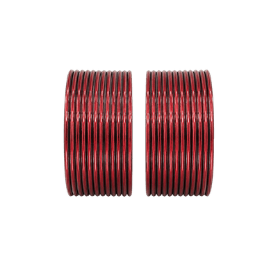 Elena Adults Bangles Set of 24 - Burgundy Red - Size 2.40-Global Food Hub
