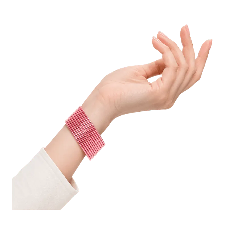 Elena Adults Bangles Set of 24 - Dusty Rose Light - Size 2.4-Global Food Hub