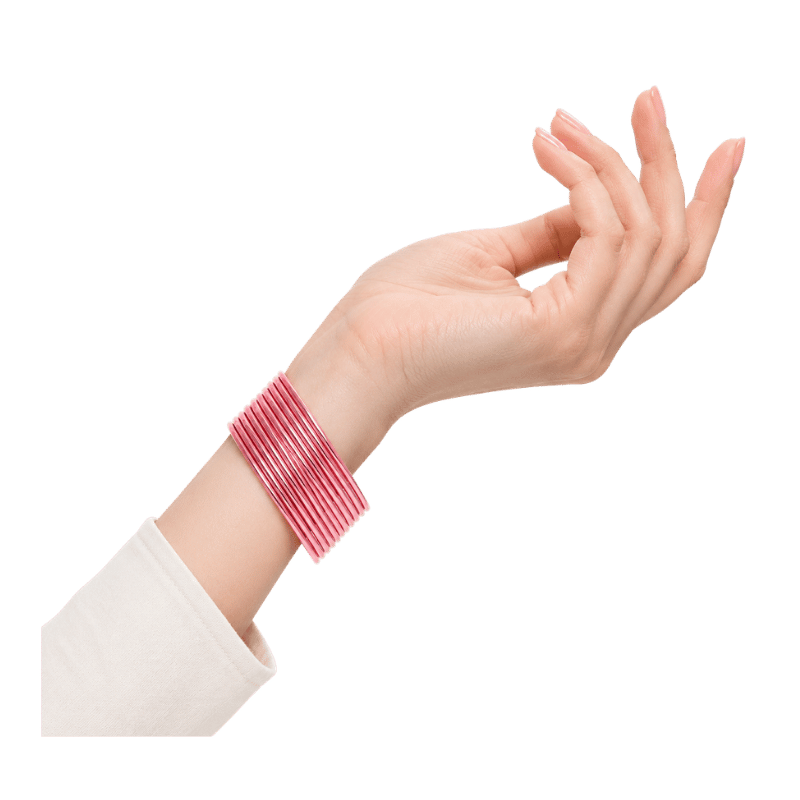Elena Adults Bangles Set of 24 - Dusty Rose Light - Size 2.40-Global Food Hub
