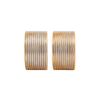 Elena Adults Bangles Set of 24 - Golden-Yellow - Size 2.4-Global Food Hub