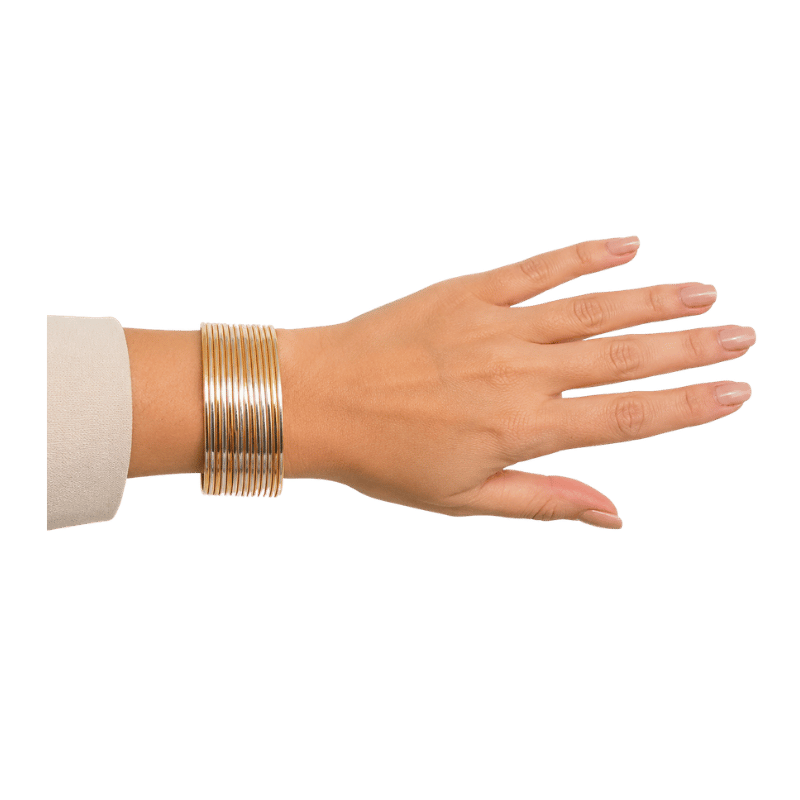 Elena Adults Bangles Set of 24 - Golden-Yellow - Size 2.40-Global Food Hub