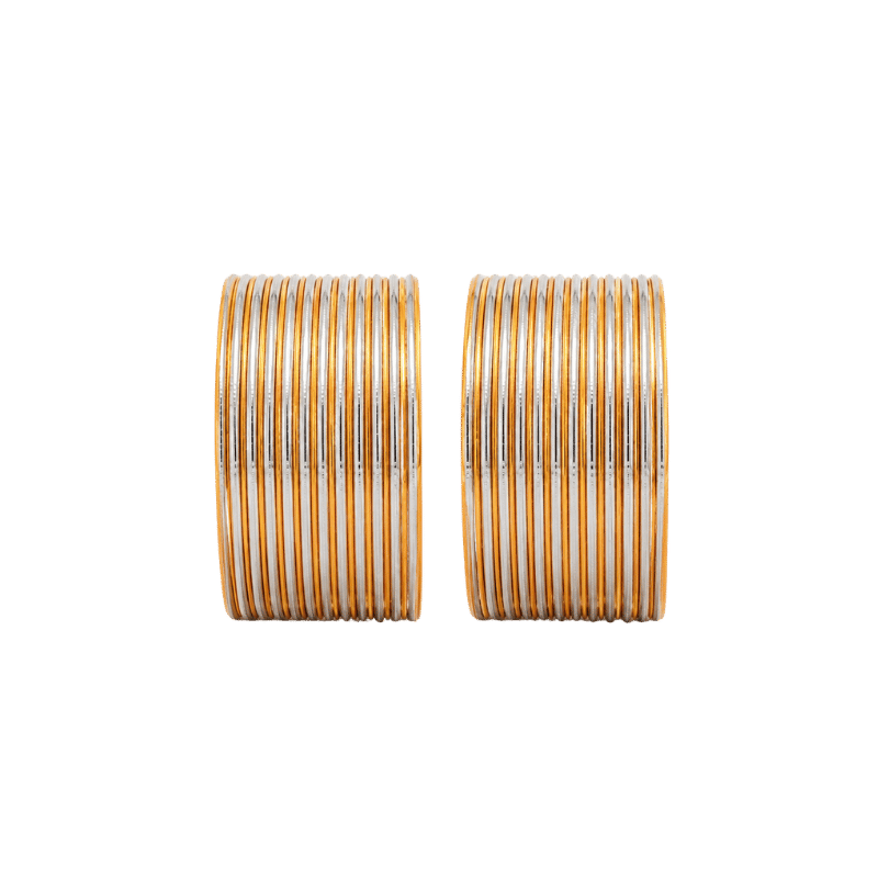 Elena Adults Bangles Set of 24 - Golden-Yellow - Size 2.8-Global Food Hub