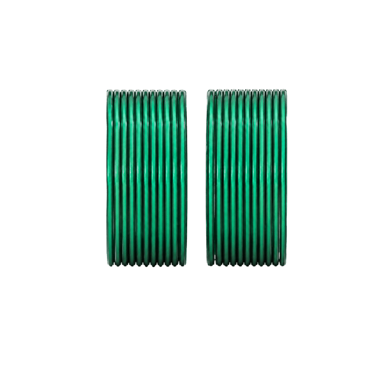 Elena Adults Bangles Set of 24 - Green - Size 2.40-Global Food Hub