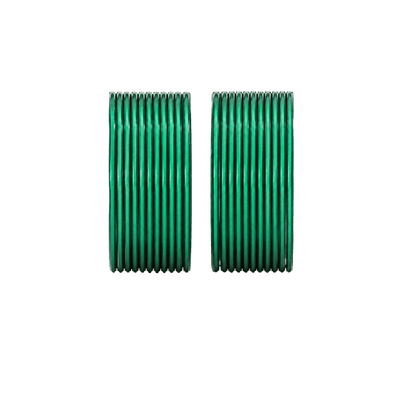 Elena Adults Bangles Set of 24 - Green - Size 2.80-Global Food Hub