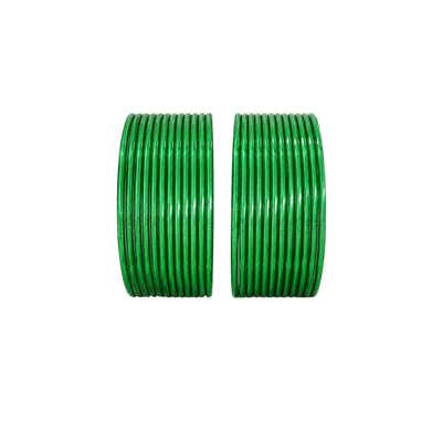 Elena Adults Bangles Set of 24 - Kelly Green - Size 2.40-Global Food Hub