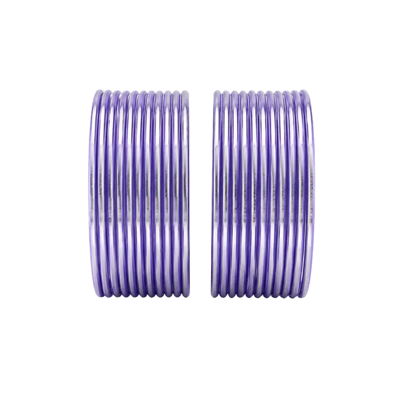 Elena Adults Bangles Set of 24 - Lavender - Size 2.8-Global Food Hub