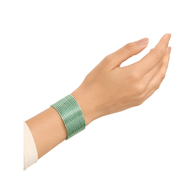 Elena Adults Bangles Set of 24 - Mint Green - Size 2.4-Global Food Hub