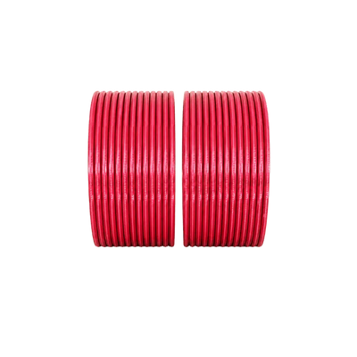 Elena Adults Bangles Set of 24 - Pinkish Red - Size 2.4-Global Food Hub