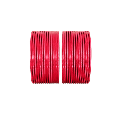 Elena Adults Bangles Set of 24 - Pinkish Red - Size 2.80-Global Food Hub