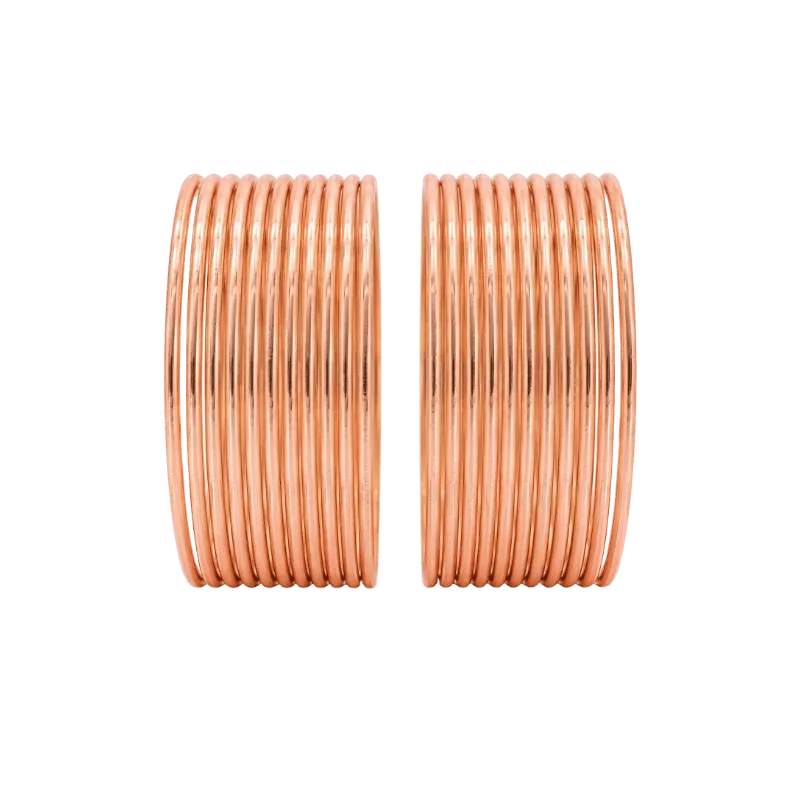 Elena Adults Bangles Set of 24 - Rose Gold - Size 2.4-Global Food Hub