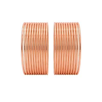 Elena Adults Bangles Set of 24 - Rose Gold - Size 2.8-Global Food Hub