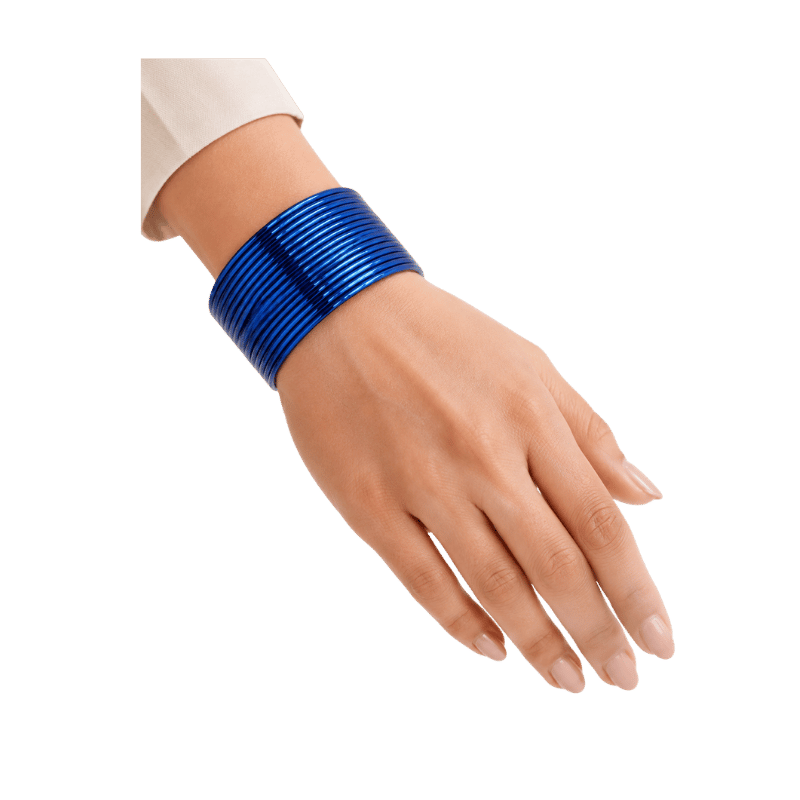 Elena Adults Bangles Set of 24 - Royal Blue - Size 2.8-Global Food Hub