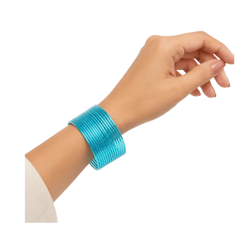 Elena Adults Bangles Set of 24 - Sky Blue - Size 2.4-Global Food Hub