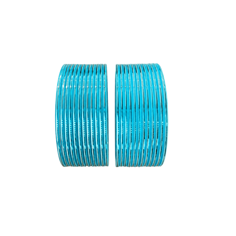 Elena Adults Bangles Set of 24 - Sky Blue - Size 2.40-Global Food Hub