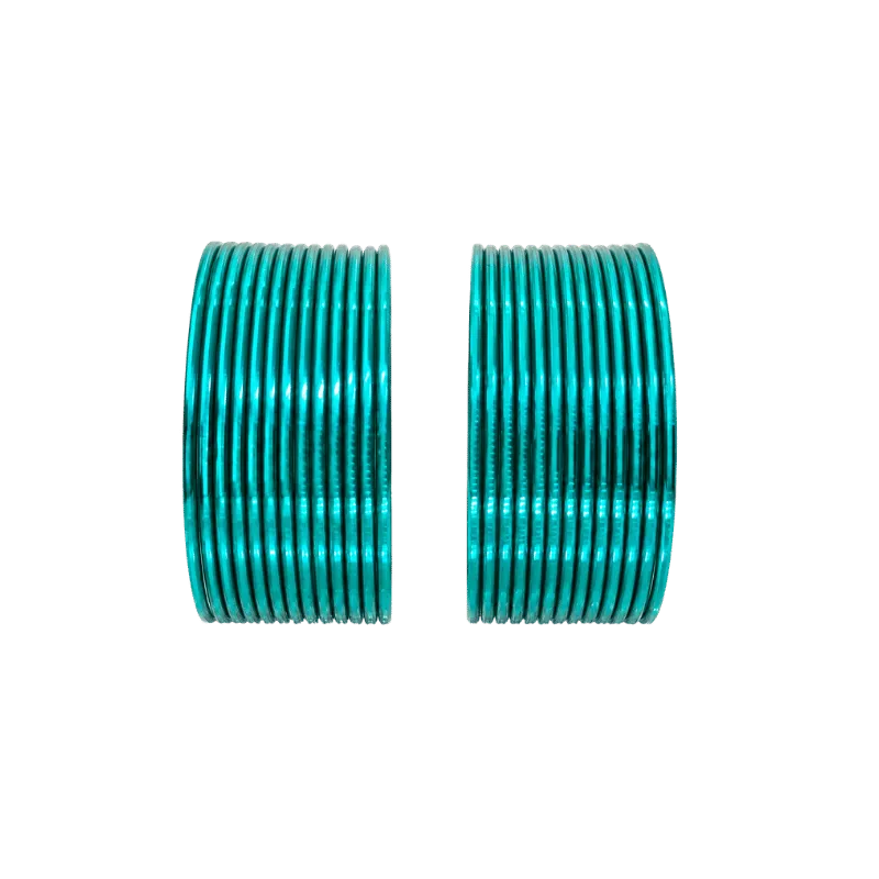 Elena Adults Bangles Set of 24 - Teal Green - Size 2.4-Global Food Hub