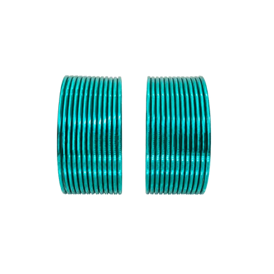 Elena Adults Bangles Set of 24 - Teal Green - Size 2.4-Global Food Hub