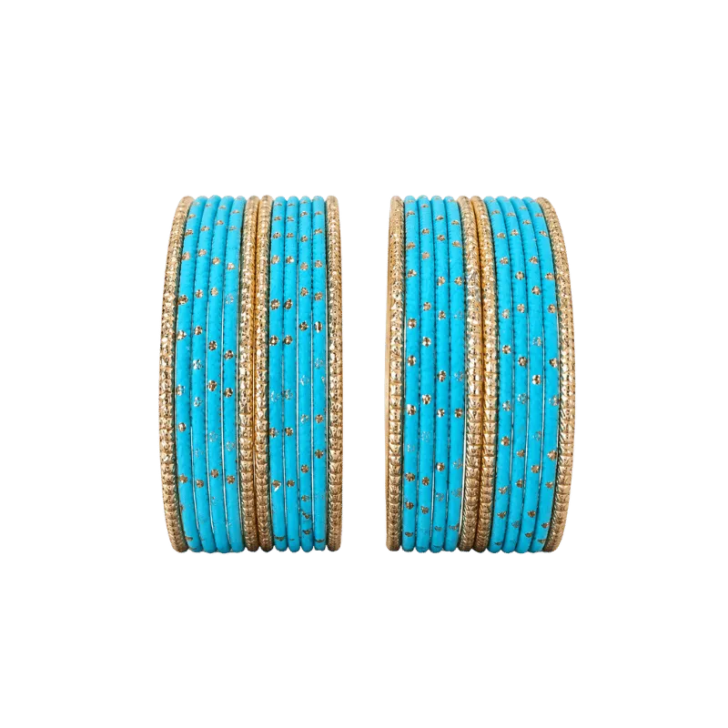 Eva Adults Bangles Set of 24 - Baby Blue - Size 2.4-Global Food Hub