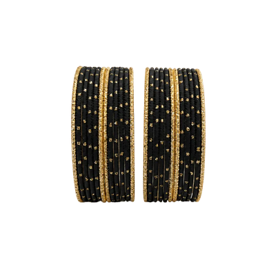 Eva Adults Bangles Set of 24 - Black - Size 2.4-Global Food Hub