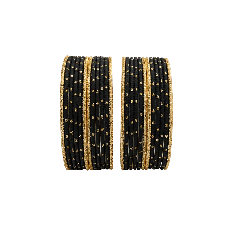 Eva Adults Bangles Set of 24 - Black - Size 2.6-Global Food Hub