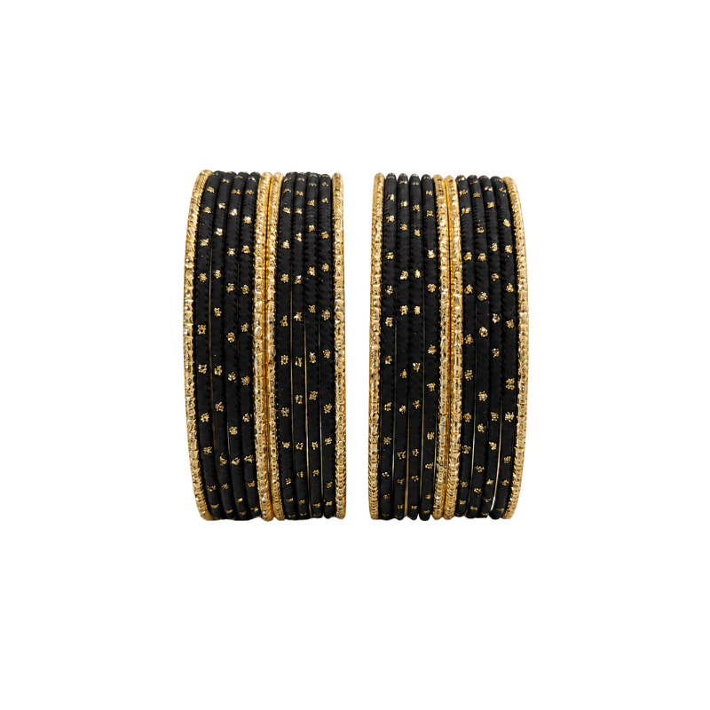Eva Adults Bangles Set of 24 - Black - Size 2.8-Global Food Hub