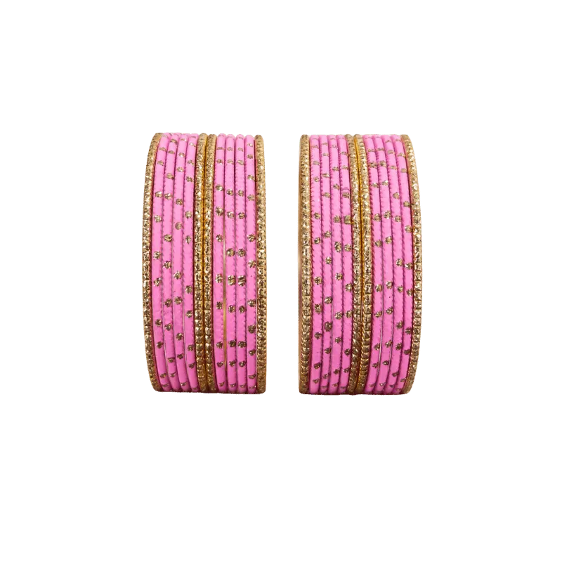 Eva Adults Bangles Set of 24 - Dark Baby Pink- Size 2.4-Global Food Hub