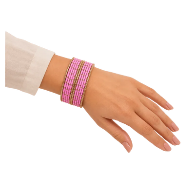 Eva Adults Bangles Set of 24 - Dark Baby Pink- Size 2.8-Global Food Hub