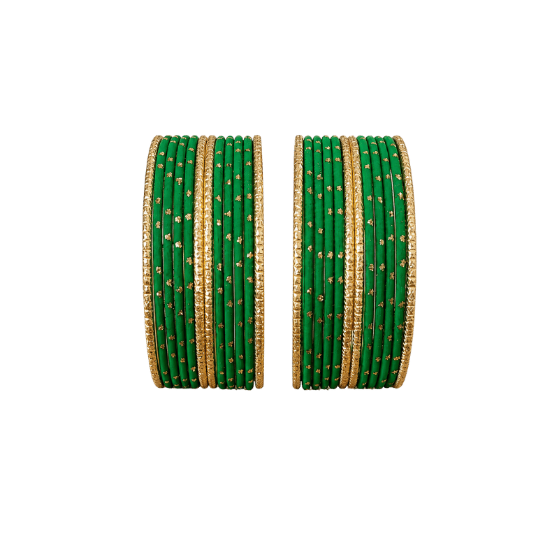 Eva Adults Bangles Set of 24 - Kelly Green - Size 2.8-Global Food Hub