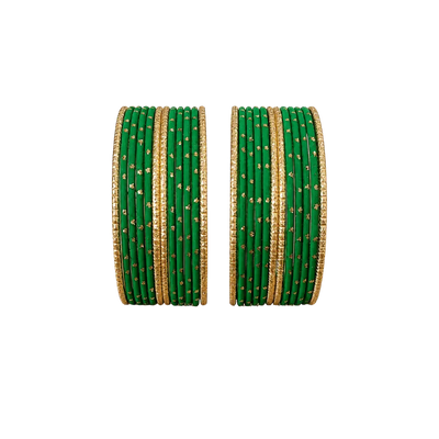 Eva Adults Bangles Set of 24 - Kelly Green - Size 2.8-Global Food Hub