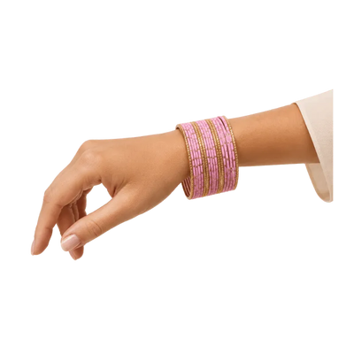 Eva Adults Bangles Set of 24 - Light Baby Pink - Size 2.6-Global Food Hub