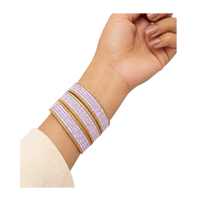 Eva Adults Bangles Set of 24 - Light Lavender - Size 2.10-Global Food Hub