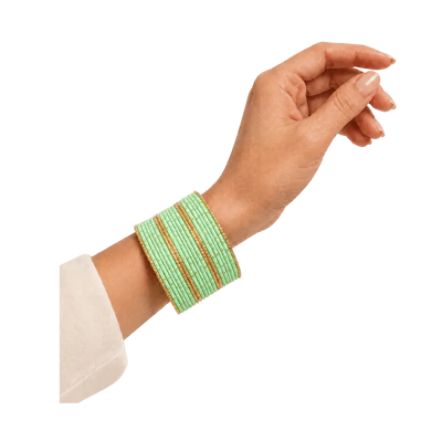 Eva Adults Bangles Set of 24 - Mint Green - Size 2.8-Global Food Hub
