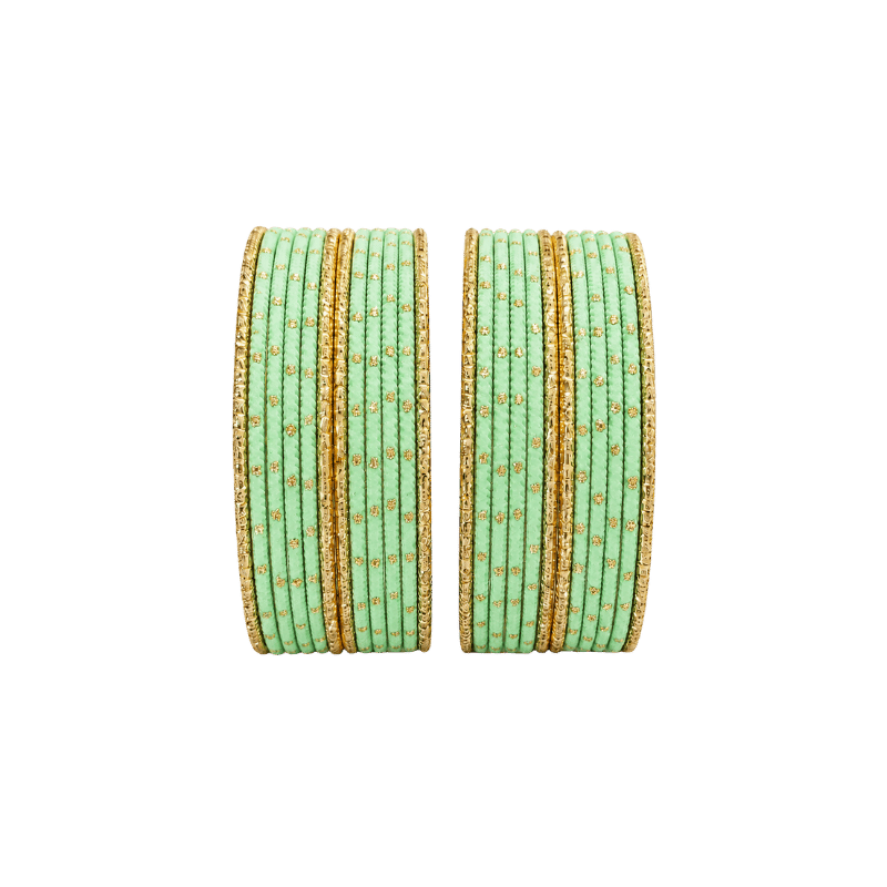 Eva Adults Bangles Set of 24 - Mint Green - Size 2.8-Global Food Hub