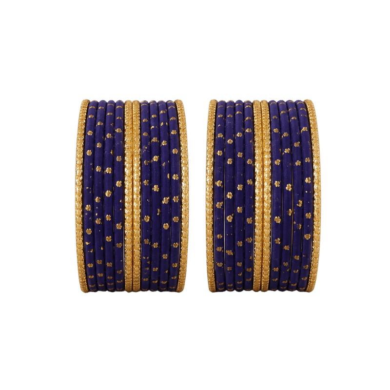 Eva Adults Bangles Set of 24 - Navy Blue - Size 2.8-Global Food Hub