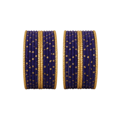 Eva Adults Bangles Set of 24 - Navy Blue - Size 2.8-Global Food Hub