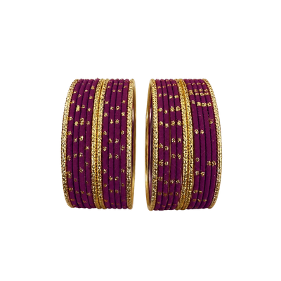 Eva Adults Bangles Set of 24 - Plum - Size 2.4-Global Food Hub